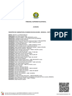 Acórdão. TSE. Indeferimento Do Registro de Candidatura
