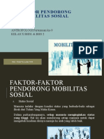 Faktor-Faktor Pendorong Mobilitas Sosial