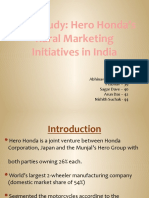 Case Study: Hero Honda's Rural Marketing Initiatives in India