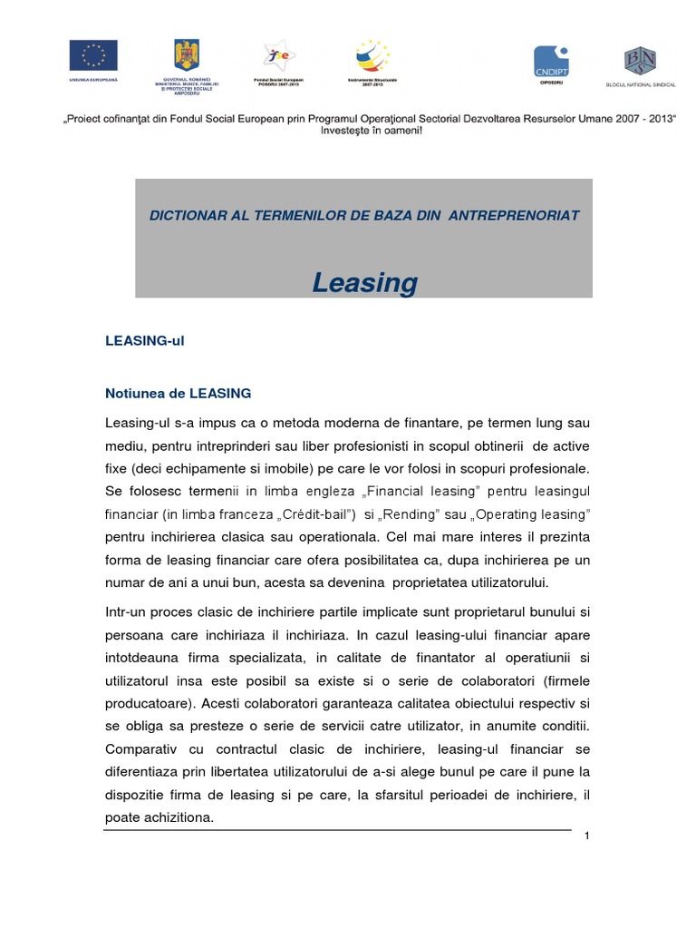 Leasingul | PDF