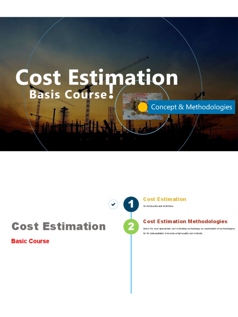 Cost Estimation Methods Guide | PDF | Analysis | Scientific Method