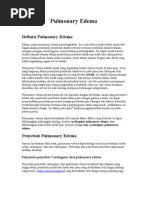 Pulmonary Edema