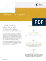 Creating A COI Program: Conflicts of Interest Are The Root of Many Regulatory Compliance and Business Ethics Issues