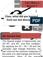 Class, What Did You Learned From Our Last Discussion?: Let's Have A Review !!