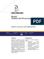 Modul Ganjil 2020 Modul 14 Quality Assurance Dan Implementasi