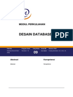 Modul Ganjil 2020 Modul 9 Desain Database