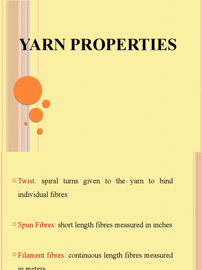 yarn properties