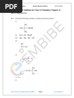 CBSE NCERT Solutions For Class 12 Chemistry Chapter 11: Back of Chapter Questions