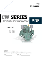 CW Series Air Compressor Parts List and Manual