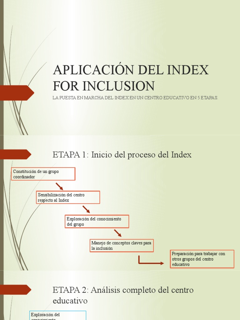 Aplicaci n del index for inclusion pdf