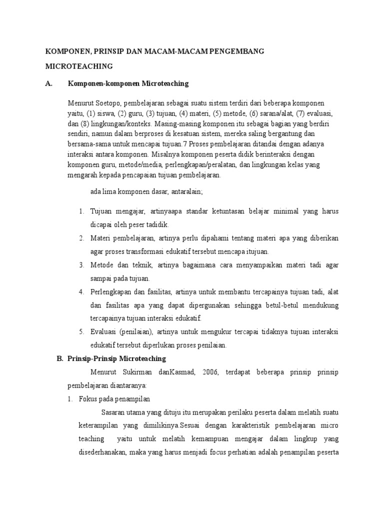Metode Astrid dalam Microteaching | PDF | Pengembangan Diri