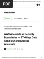 AWS Accounts As Security Boundaries - 97+ways Data Can Be Shared Across Accounts - by Matt Fuller - Jun, 2021 - Medium