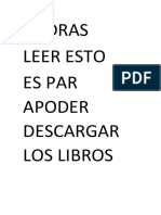 Podras Leer Esto Es Par Apoder Descargar Los Libros