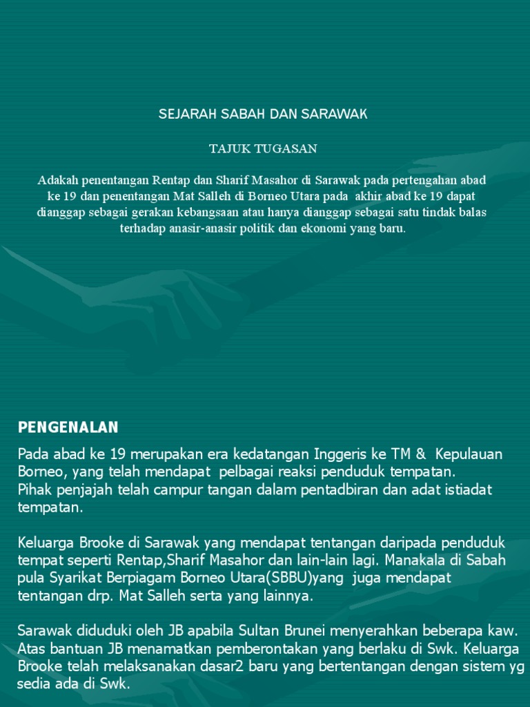 Dokumen Tips Sejarah Sabah Dan Sarawak Pdf