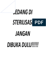 Sedang Di Sterilisasi