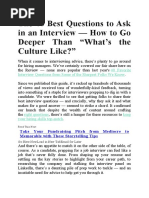 The 40 Best Questions To Ask in An Interview - How To Go Deeper Than (What's The Culture Like)