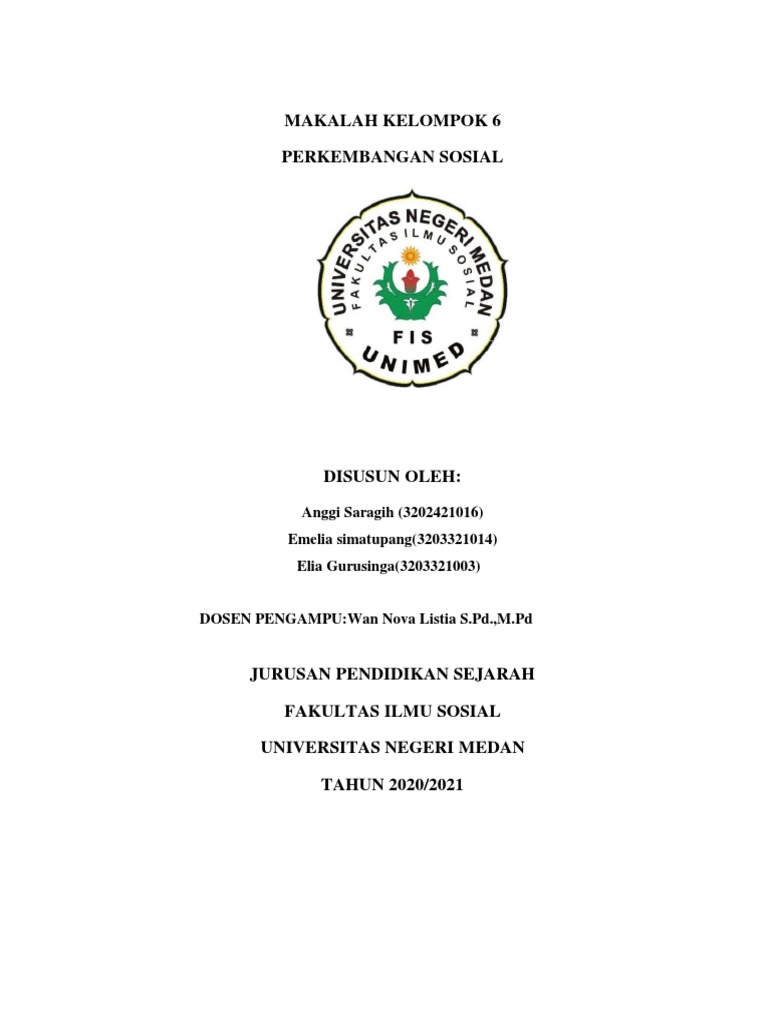 Kel 6-Perkembangan Sosial | PDF | Ilmu Sosial | Kesehatan Holistik
