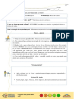 Atividade de Ensino Religioso - Direito e Deveres