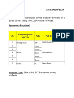 Exp No: 03 Date:27/10/2020 Aim: To Verify Maximum Power Transfer Theorem On A