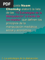 Noam Chomsky Estrategias de Manipulacion