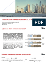 Fundamentos para Diseños de Mezclas de Concreto - 2020