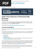 Guide - How To Become A Web Developer - Career FAQ - Codecademy Forums