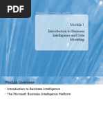 Introduction To Business Intelligence and Data Modeling