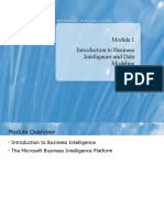 Introduction to Business Intelligence and Data Modeling