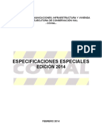 Especificaciones Especiales Edicion 2014