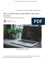 How To Write Clean Code? Follow These Best Practices