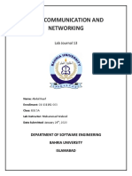 Data Communication and Networking: Lab Journal 13