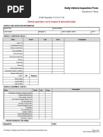 Daily Vehicle Inspection Checklist | PDF