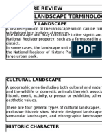 Defining Landscape Terminology in Historic Sites, Vernacular Landscapes and Ethnographic Landscapes