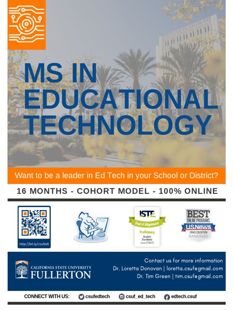 MS in Educational Technology Overview | PDF