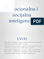 Emocionalna I Socijalna Inteligencija