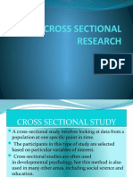 Cross Sectional Research