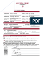 Group Assignment Cover Sheet: Student Details