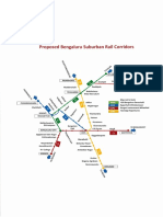 Proposed Bangalore Suburban Rail Corridors