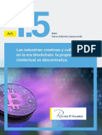 Las Industrias Creativas y Culturales en La Era Blockchain La Propiedad Intelectual Se Descentraliza