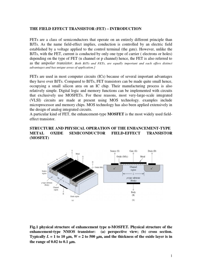 Both Bjts and Fets, Are Equally Important and Each Offers Distinct