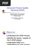 APQP (Advanced Product Quality Planning) 2004 Guideline 