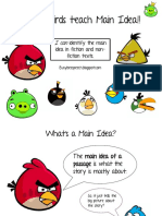 Angry Birds Teach Main Idea!!: I Can