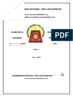 Universidad Nacional "San Luis Gonzaga": Silabo de La Asignatura de