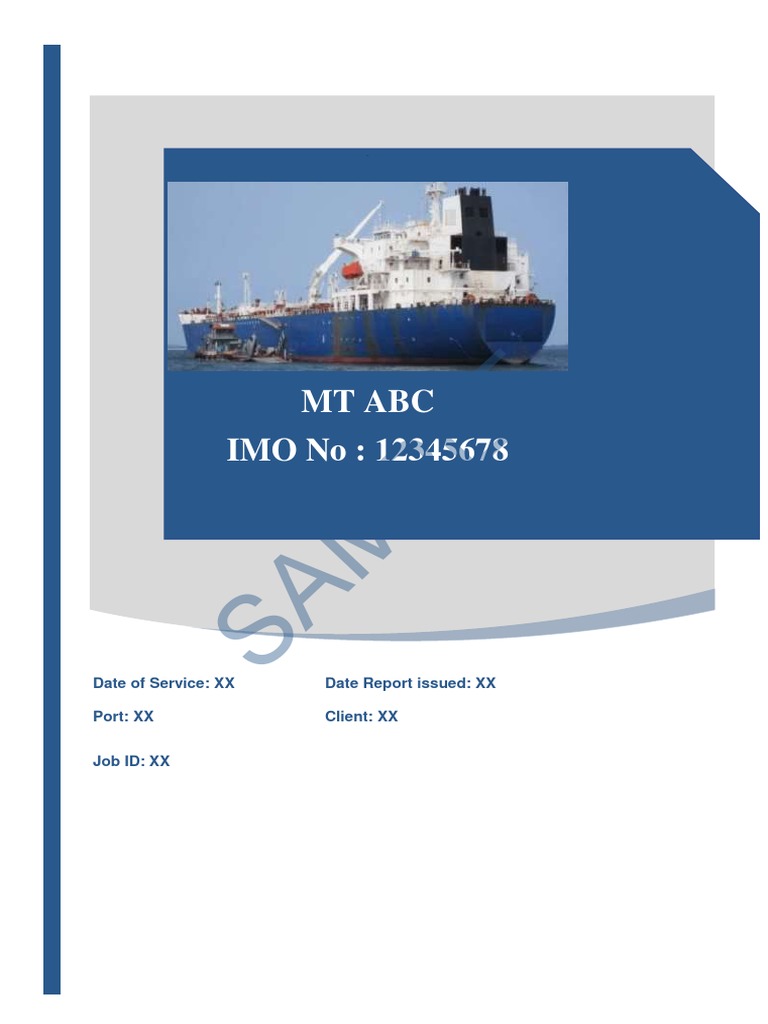 Sample Tanker Prepurchase S&P Report Layout | PDF | Oil Tanker | Ships