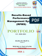 Results-Based Performance Management System (RPMS) : Portfolio