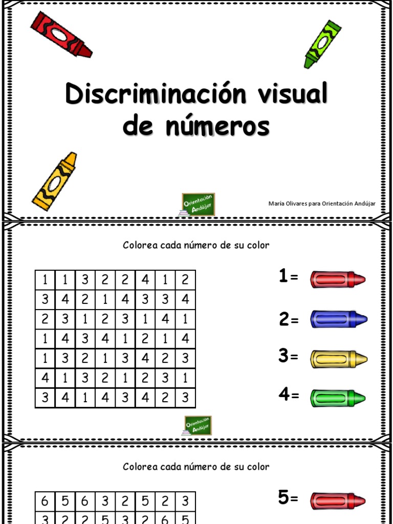 Discriminacion Visual de Números | PDF