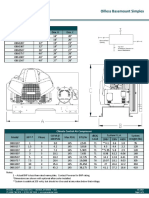 Oilless Basemount Simplex: Dimensions