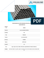 Tubo Redondo de Acero Inoxidable 304l Ficha Tecnica