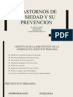 Trastornos de Ansiedad y Su Prevencion