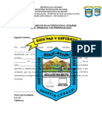 No Autorización Al Esquema de Alternancia Con Presencialidad - I.E San Ramon